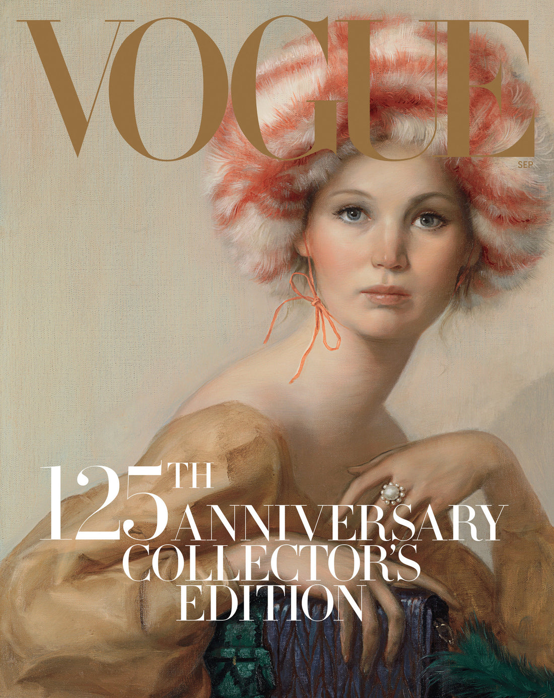 John Currin paints Jennifer Lawrence for Vogue